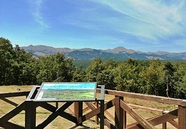 Mirador del Alto de las Matas en la Senda del Oso, en la Montaña Palentina.