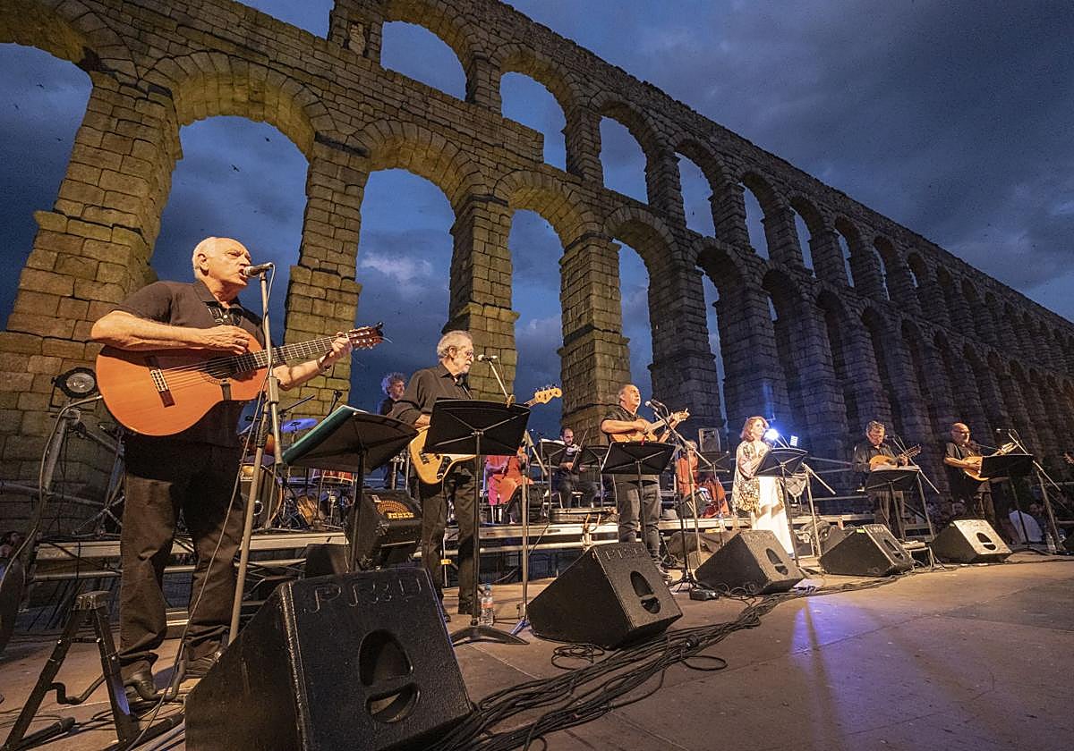 Actuación del Nuevo Mester de Juglaría el pasado 29 de junio en Segovia.