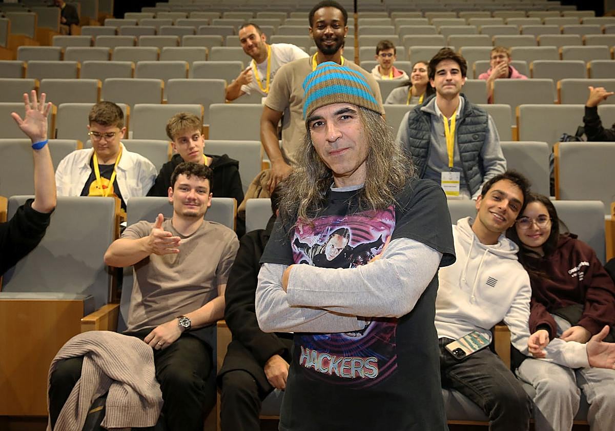 Chema Alonso, antes de su charla en el campus María Zambrano de Segovia.