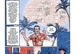 Una de las páginas dibujadas por Marina Cochet.