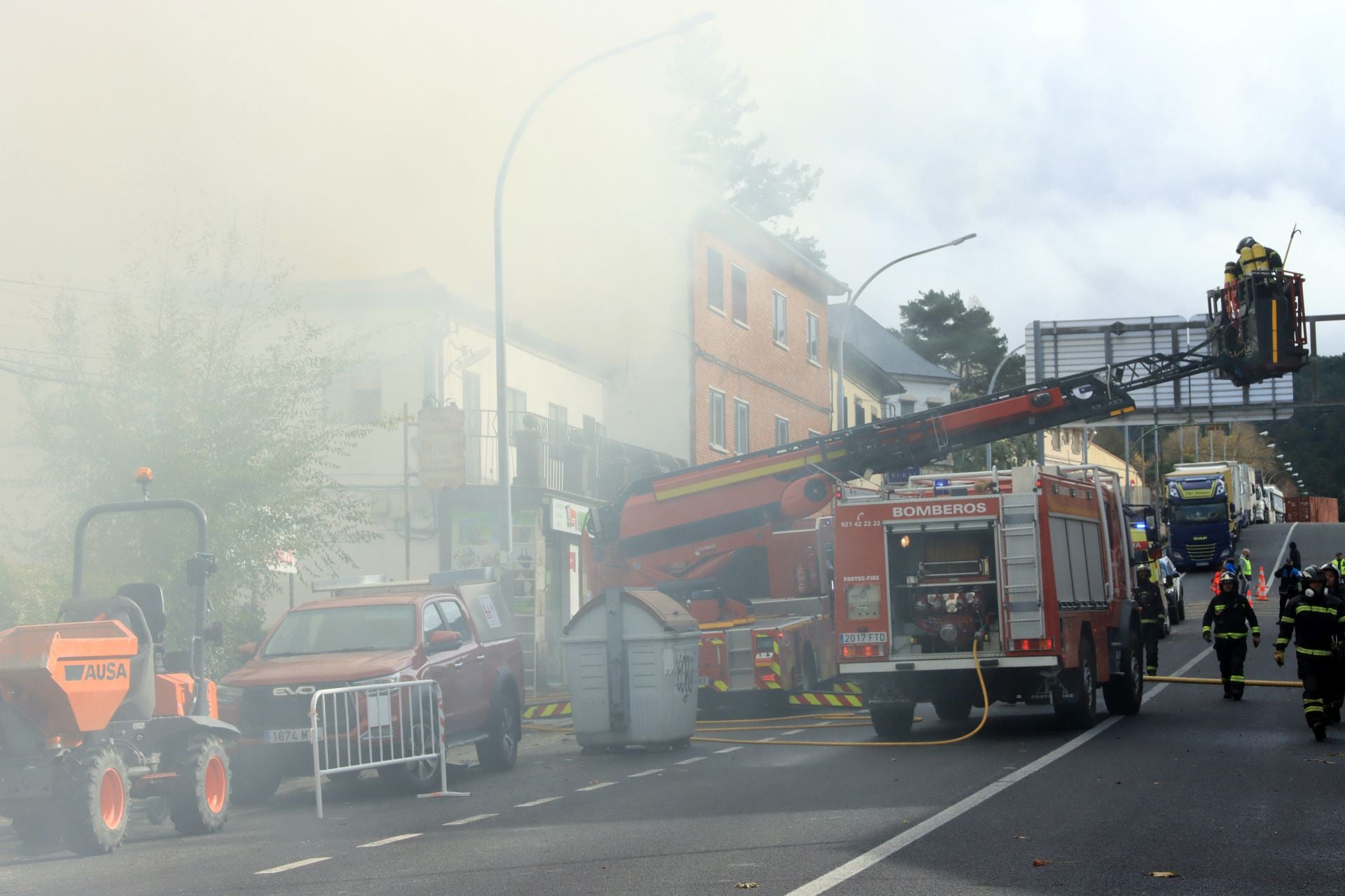 Fotos del incendio en la travesía de San Rafael