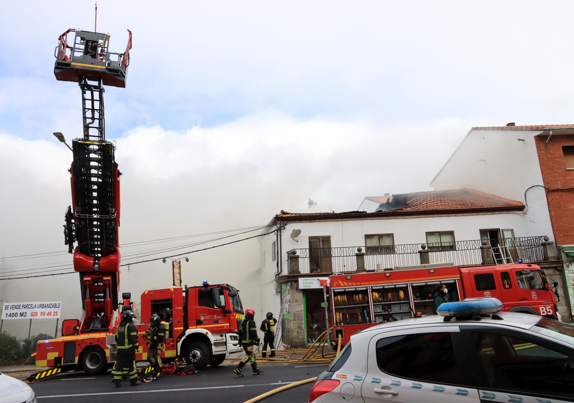 Fotos del incendio en la travesía de San Rafael