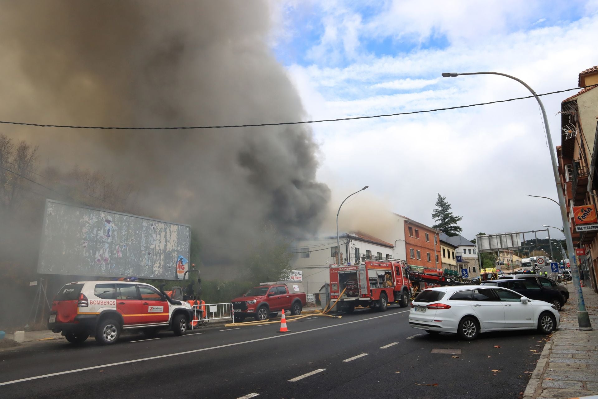 Fotos del incendio en la travesía de San Rafael