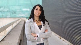 La biotecnóloga y doctora en Investigación del cáncer por la Universidad de Utrecht Ana Krotenberg García durante su última visita a su ciudad natal.