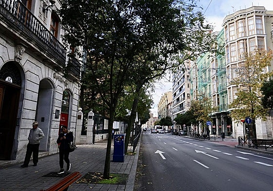 Calle Miguel Íscar, donde se sitúan algunos de los alquileres más altos de la ciudad.
