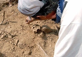 Excavación de La Losa en 2003.