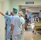 Área de quirófanos del Hospital Río Carrión.