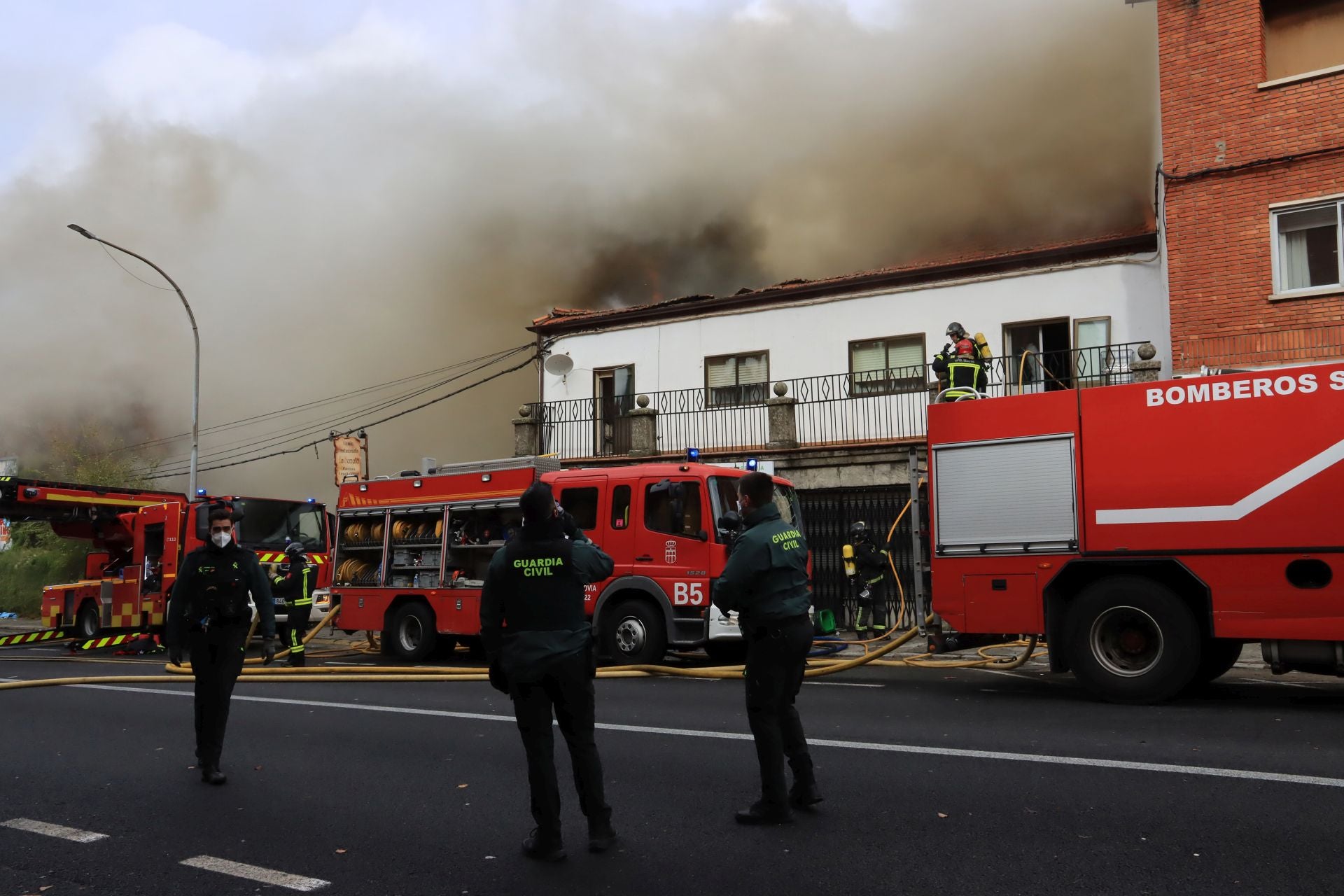 El incendio de San Rafael, en imágenes