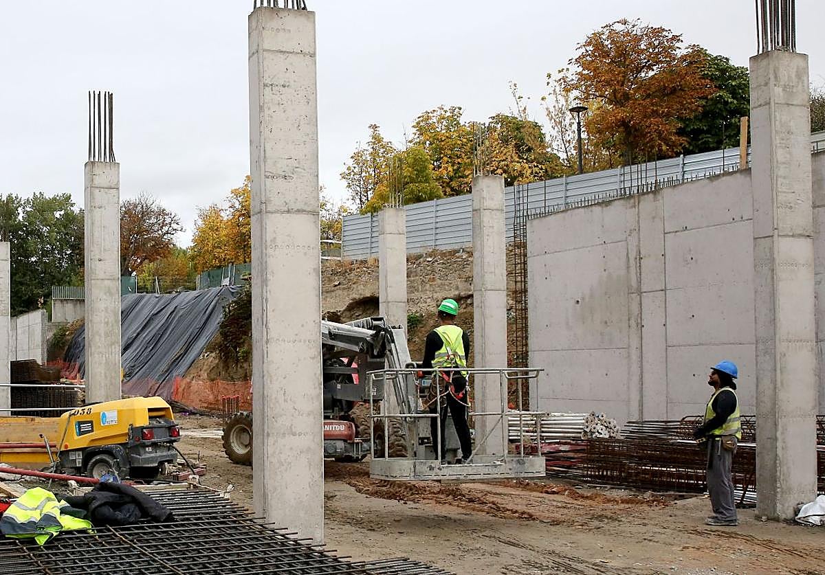 Trabajadores de la construcción.