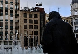 El termómetro de la plaza de Zorrilla, este lunes por la mañana.