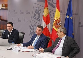 Rueda de prensa para presentar el Plan de Vialidad Invernal de la Junta de Castilla y León, este lunes.