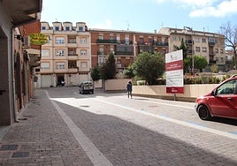 Obras de mejora realizadas con cargo al Fondo de Cohesión Territorial en la calle Barcelona de Cuéllar.