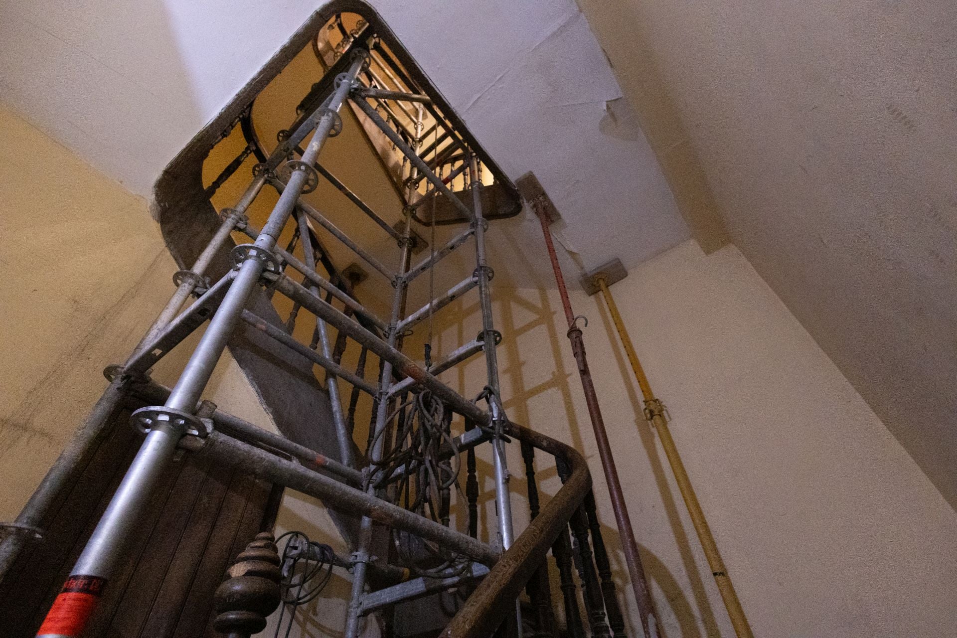 Estado del edificio quemado en la calle San José