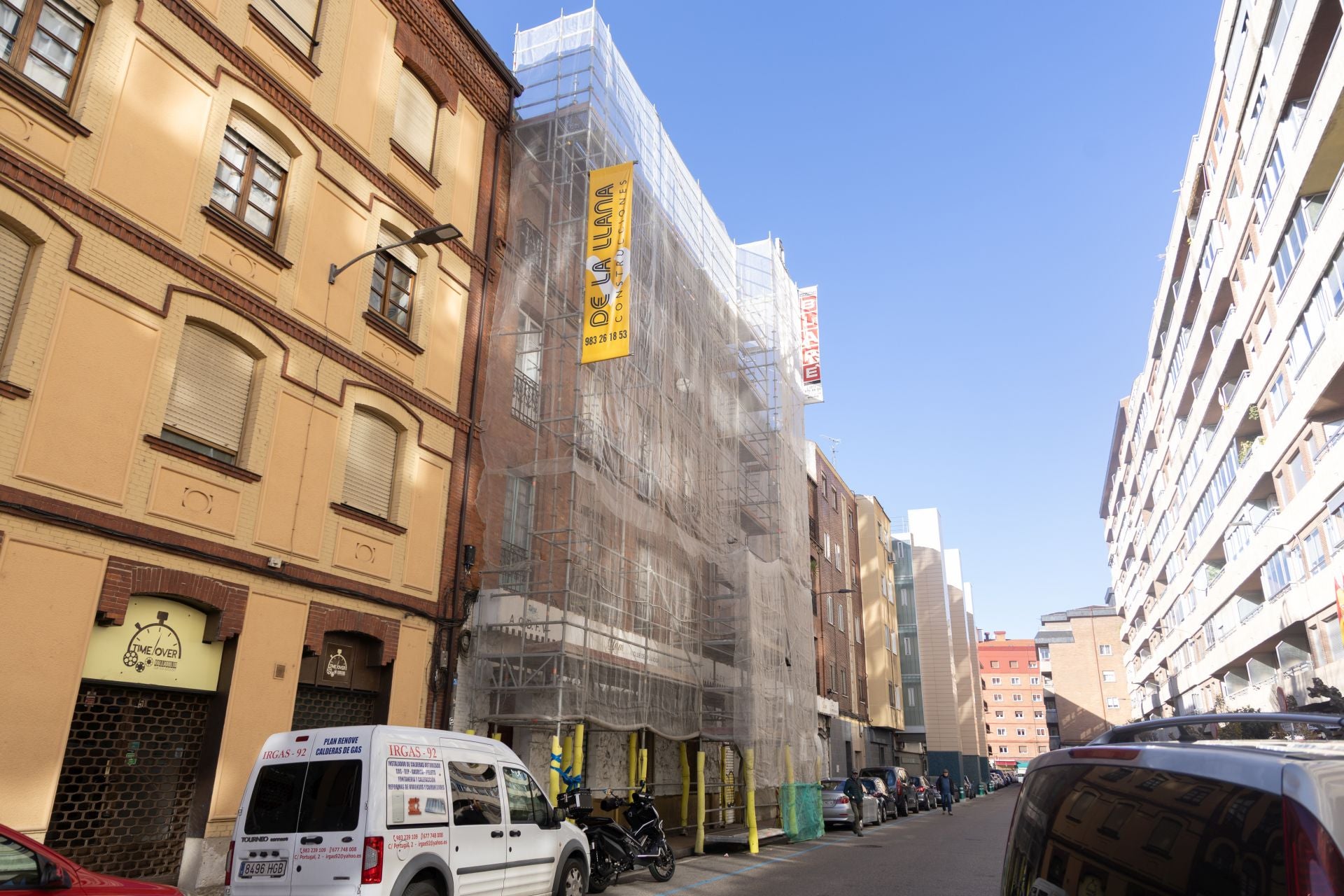 Estado del edificio quemado en la calle San José