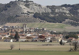 Vista de la localidad vallisoletana de Pesquera de Duero.