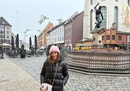 Laura Martínez en Moritzplatz de Augsburg
