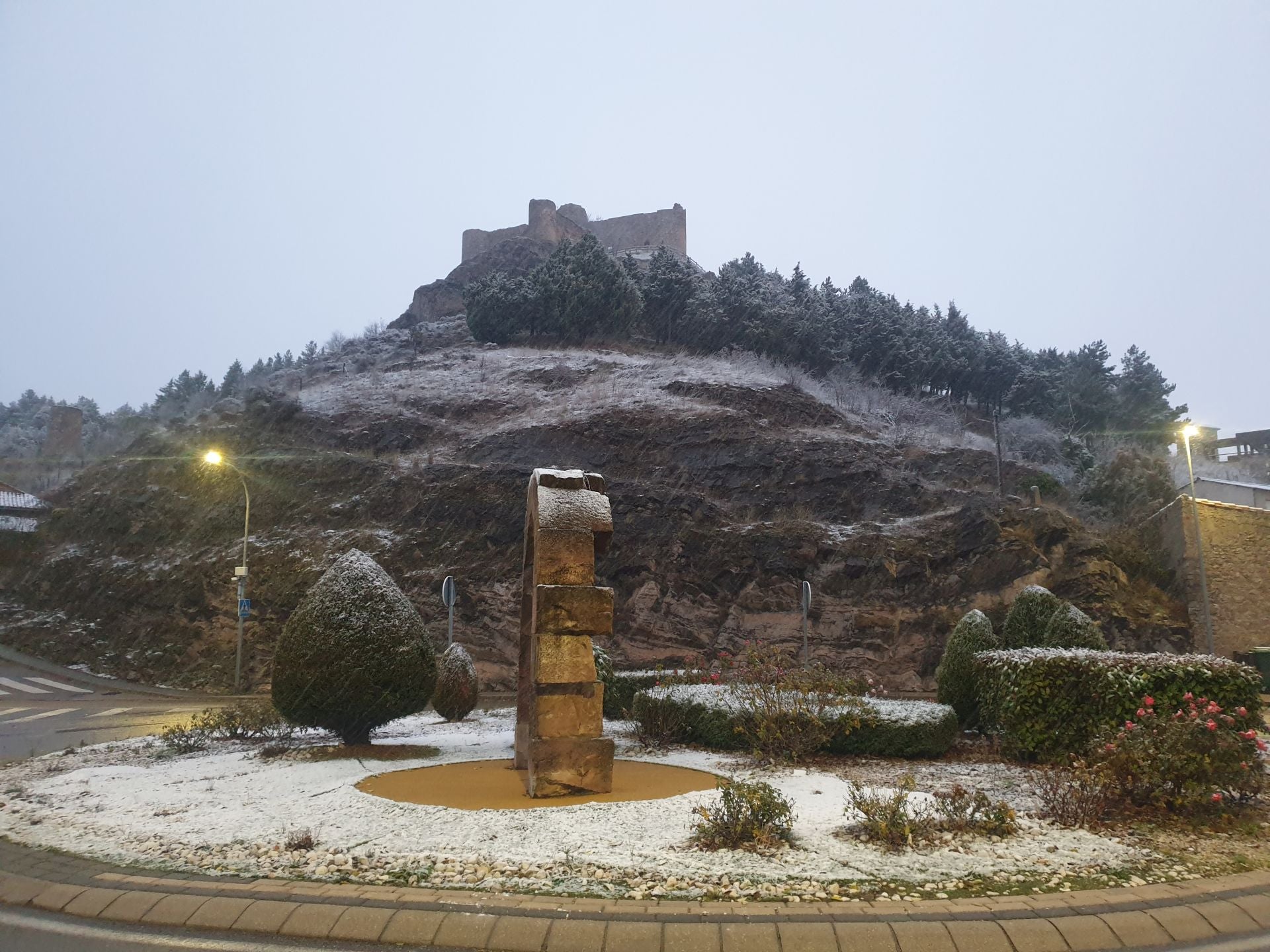 Llegan los primeros copos de nieve a la Montaña Palentina
