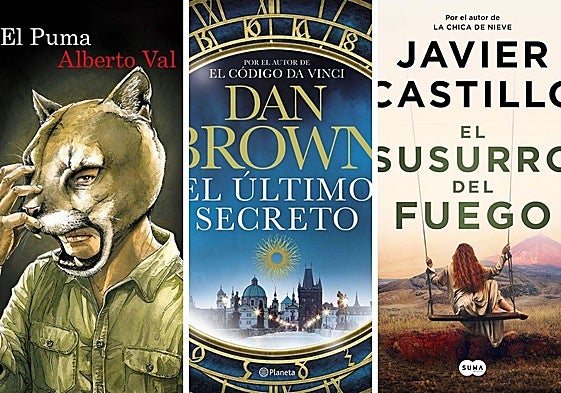 Portadas de los tres libros recomendados de la semana.