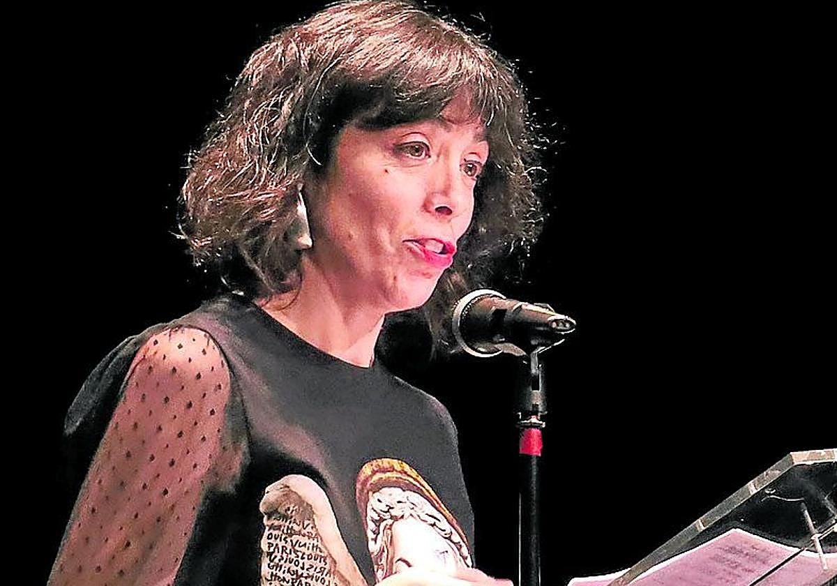 Elisa Hermano, el pasado día 11 en la apertura académica del curso en el Principal, en su primera jornada oficial como directora.