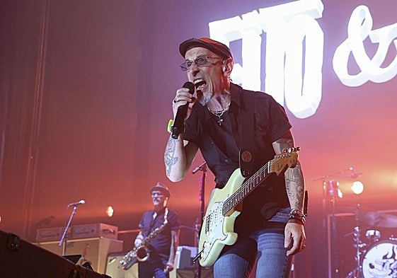 Fito Cabrales, en el concierto del viernes en Santander.