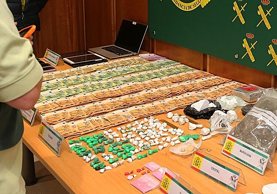Operación antidroga efectuada por la Guardia Civil de Segovia