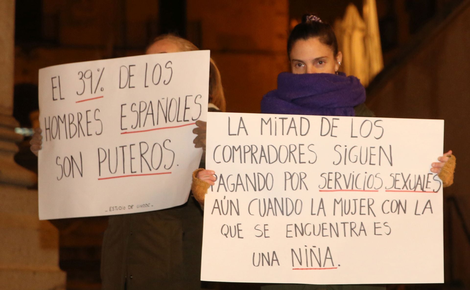 La concentración del 25N en Segovia, en imágenes