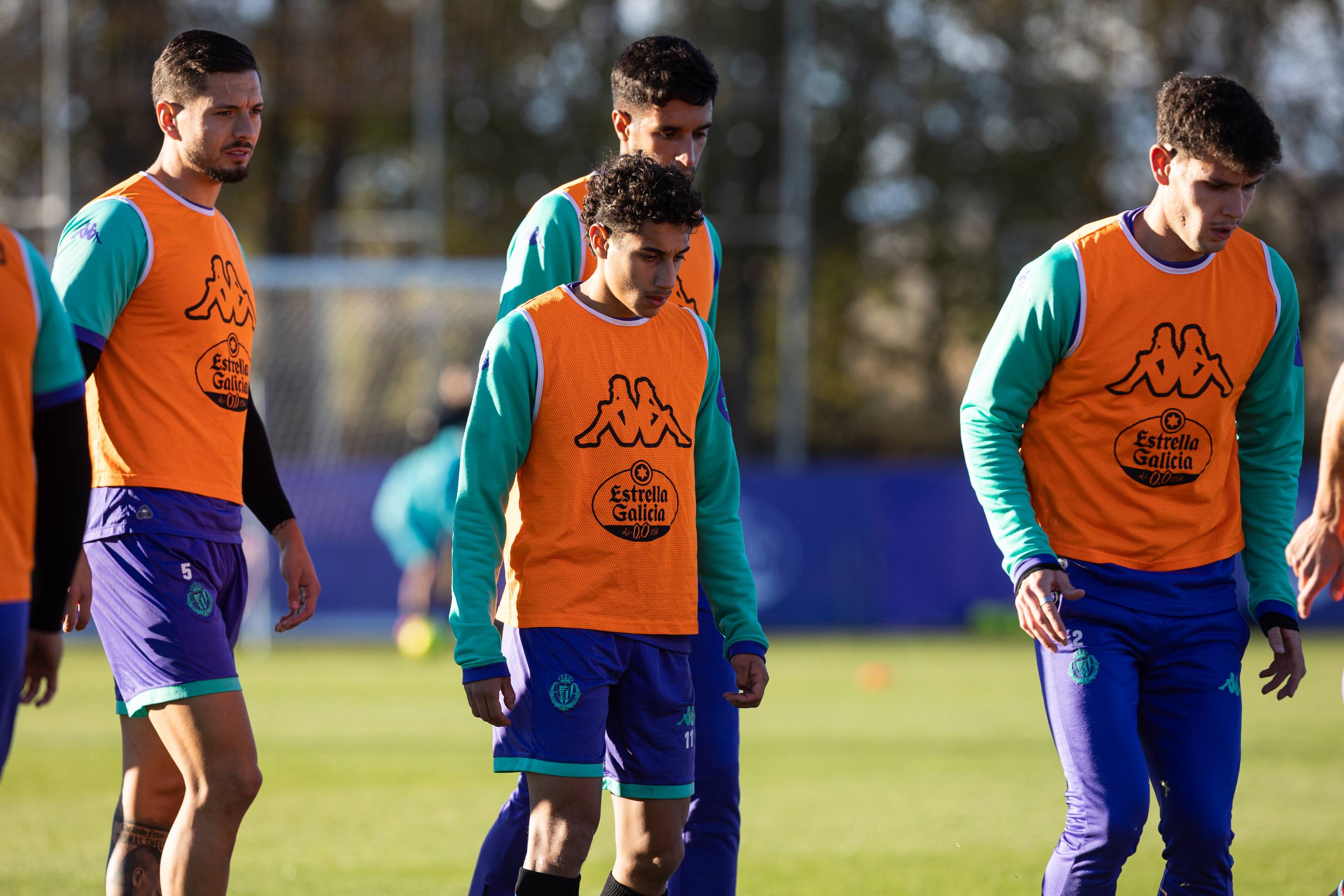El entrenamiento del Pucela tras la derrota en Anoeta, en imágenes