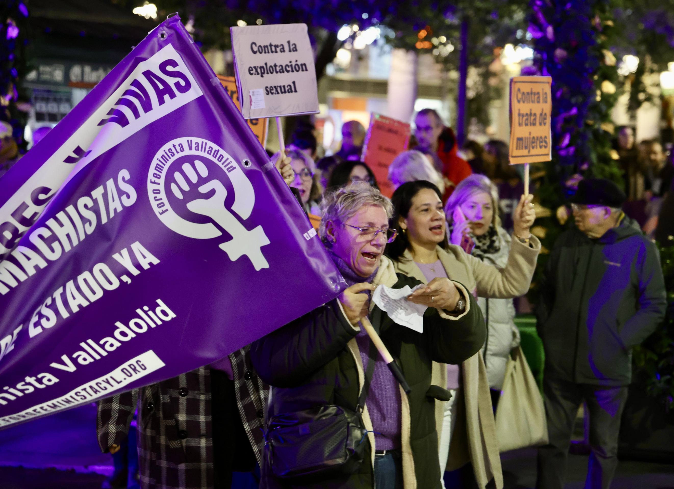 Las reivindicaciones por el 25N en Valladolid, en imágenes