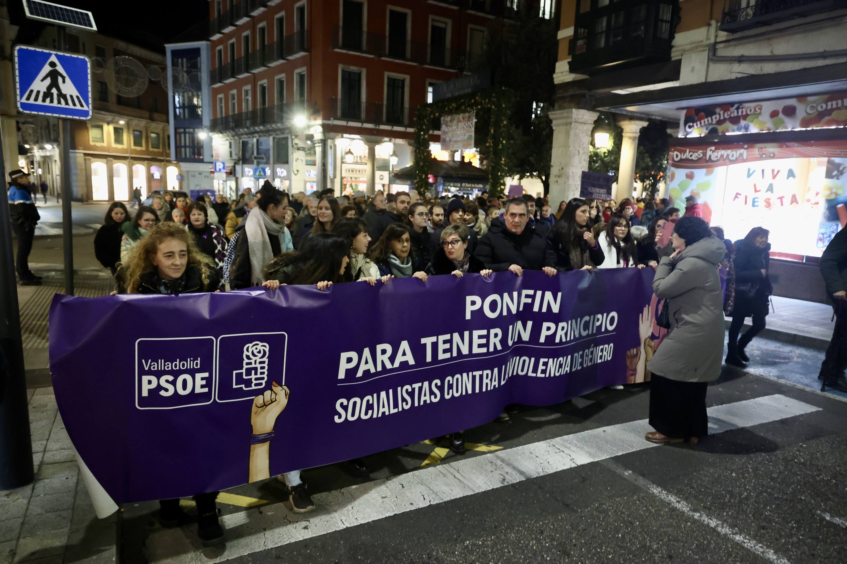Las reivindicaciones por el 25N en Valladolid, en imágenes