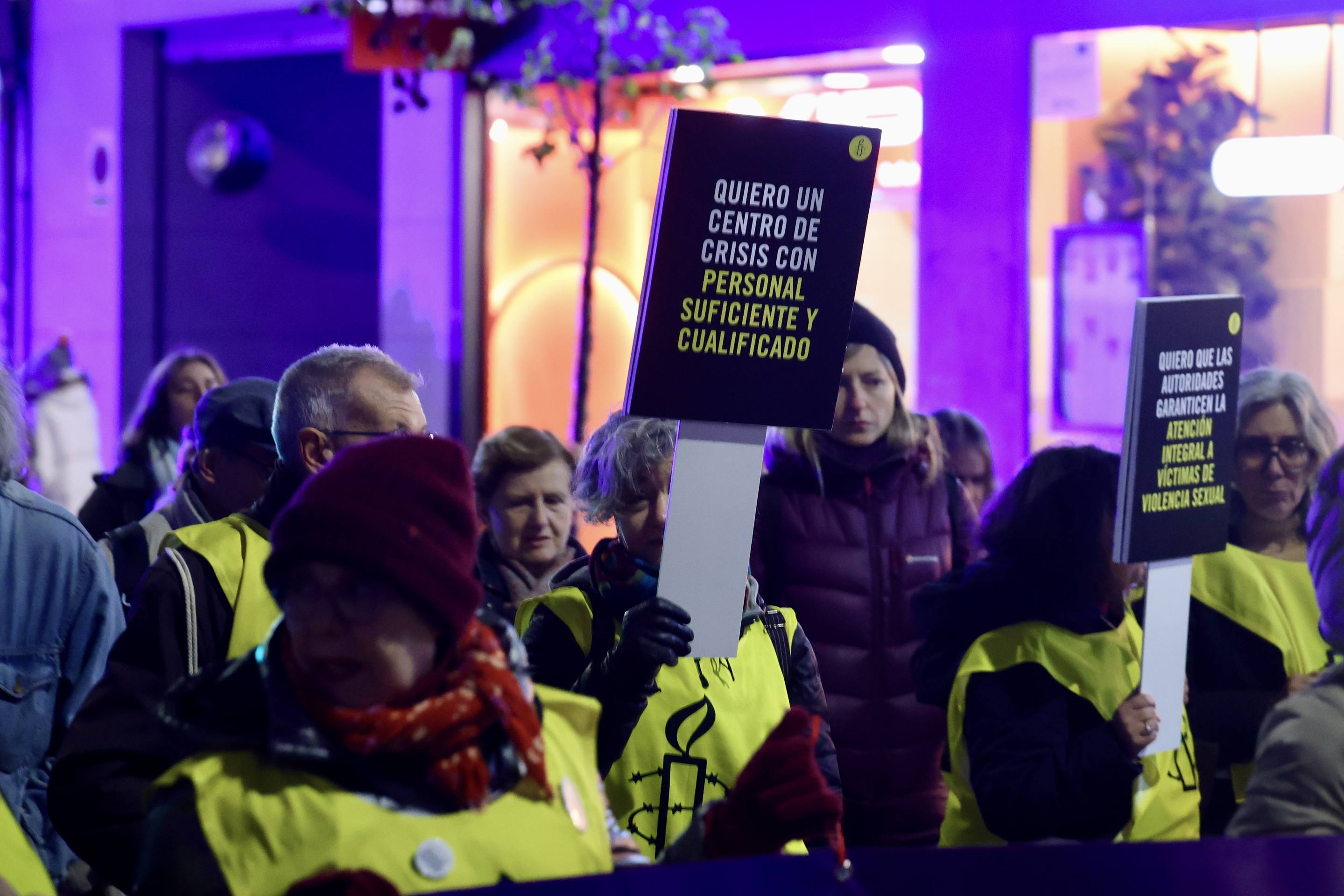 Las reivindicaciones por el 25N en Valladolid, en imágenes