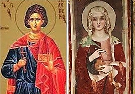 San Filomeno y Santa Iluminada.