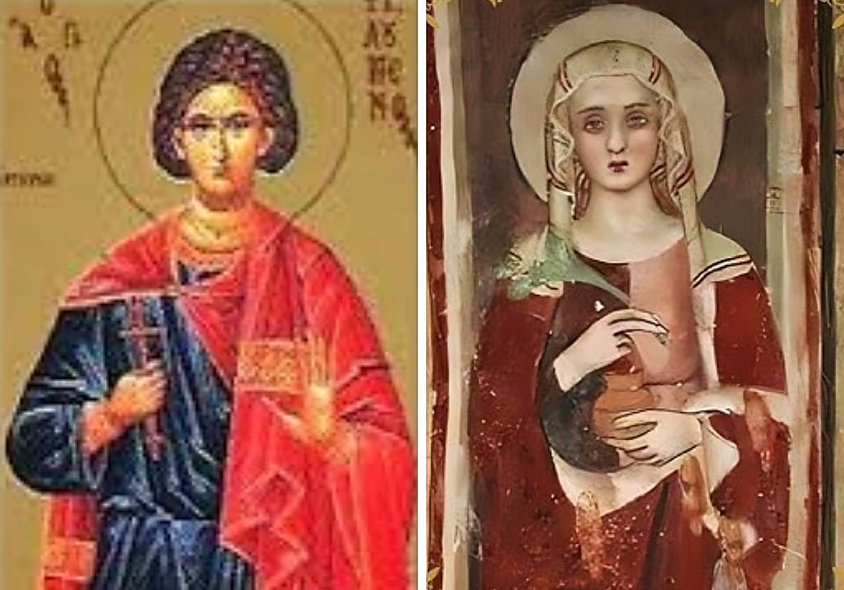 San Filomeno y Santa Iluminada.