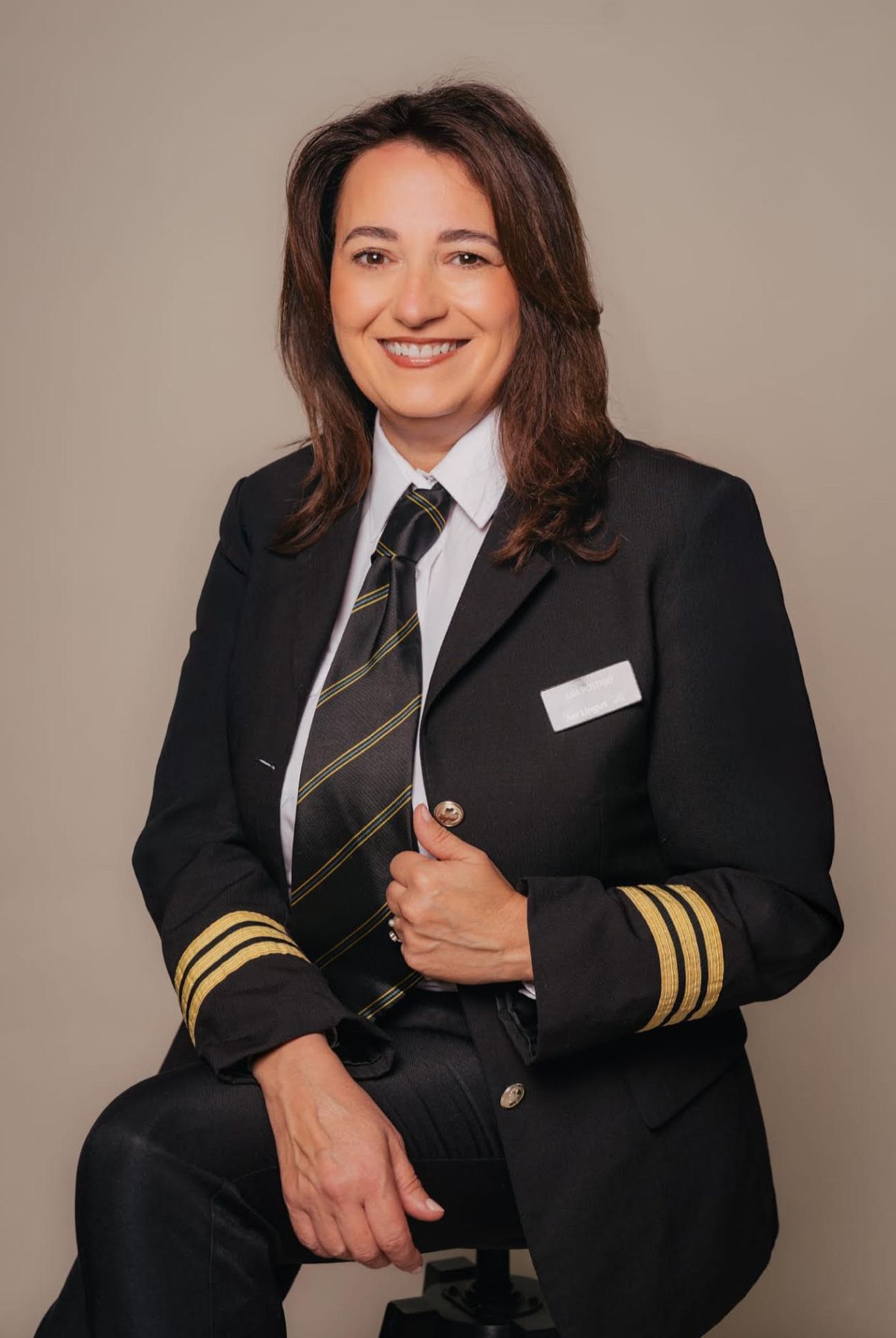 Ana Belén Postigo es piloto de aviones comerciales y se está preparando para ser comandante