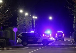 La Guardia Civil se encarga de perimetrar la zona.
