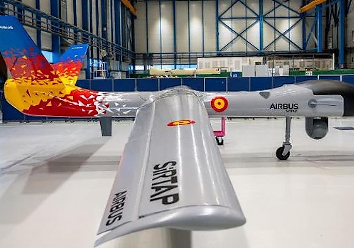 Dron Sirtap del ministerio de Defensa.