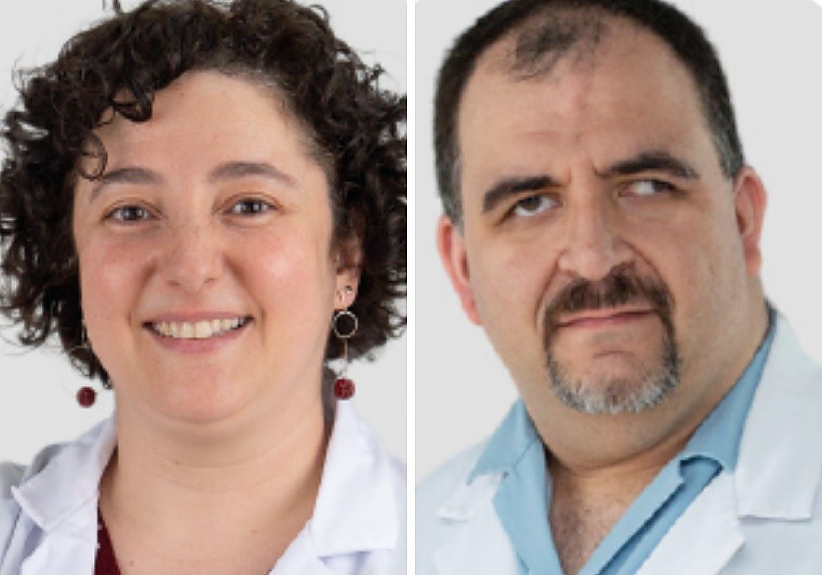 Los médicos internistas Míriam Cimas y Raúl Rodríguez