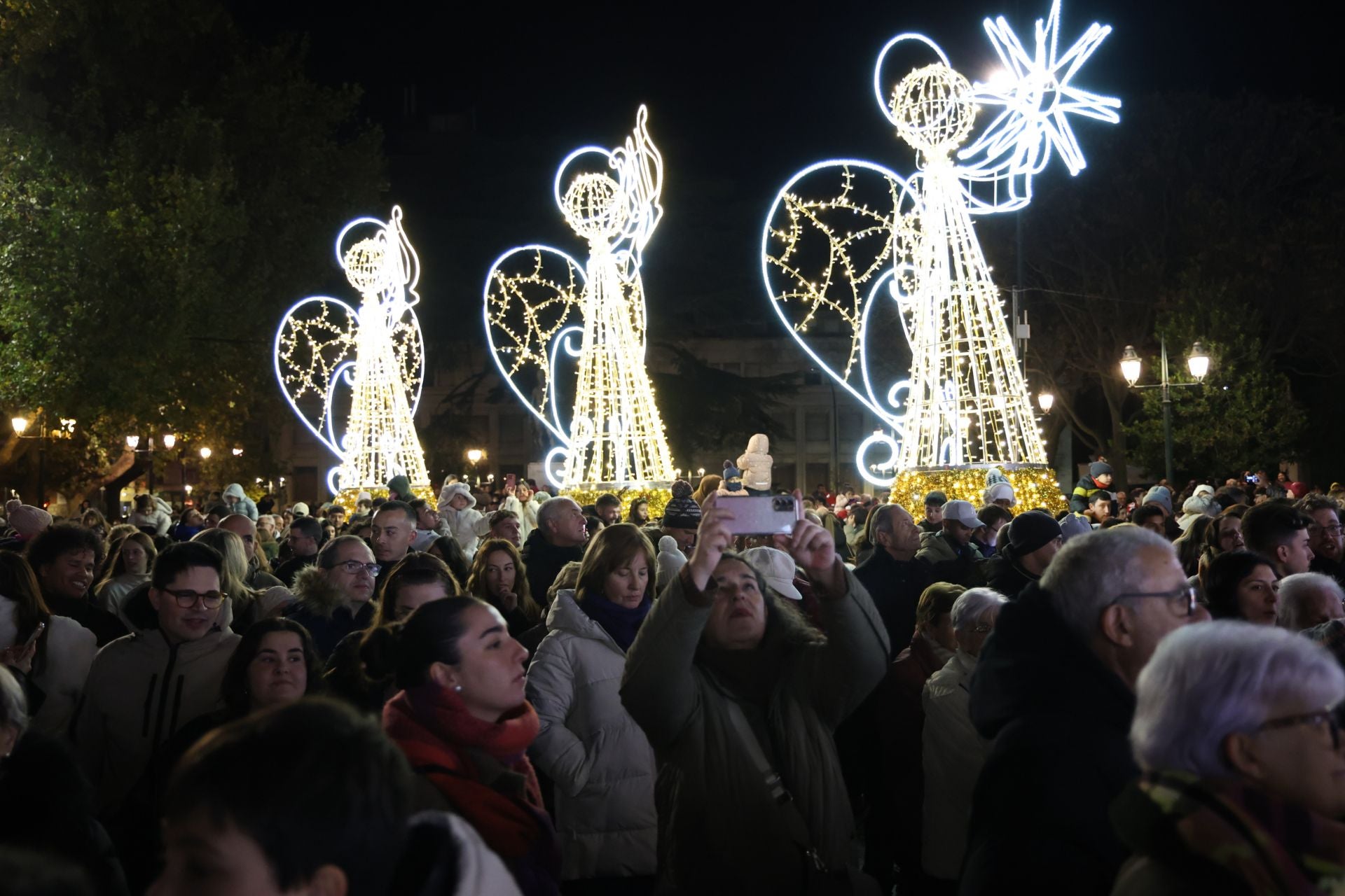 Las imágenes del encendido de las luces de Navidad en Valladolid