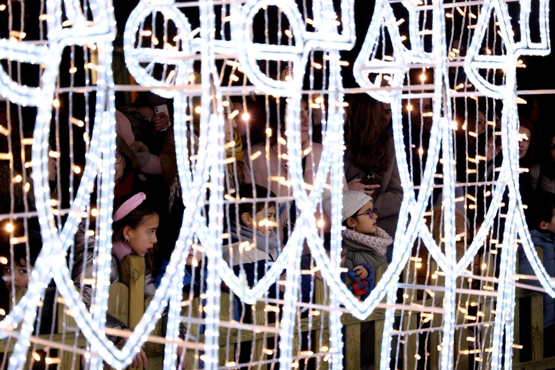 Las imágenes del encendido de las luces de Navidad en Valladolid