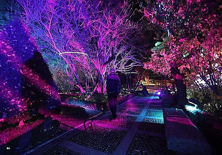 Decoración navideña del Huerto de Calixto y Melibea.