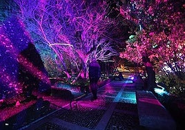 Decoración navideña del Huerto de Calixto y Melibea.