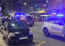 Imagen del despliegue policial a raíz del tiroteo.