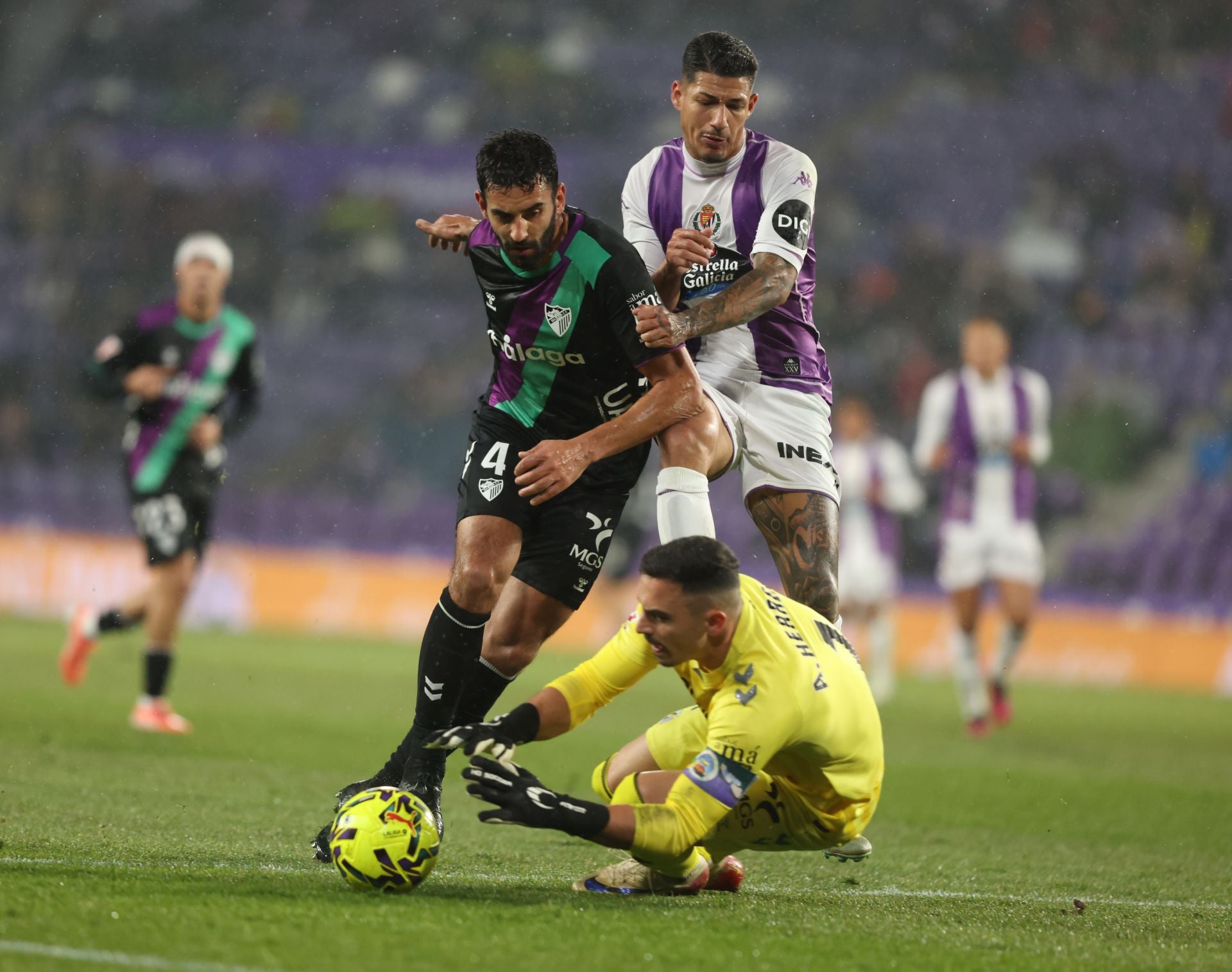 El partido del Real Valladolid contra el Málaga, en imágenes