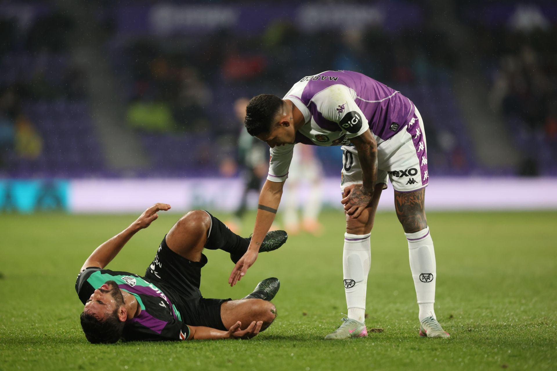 El partido del Real Valladolid contra el Málaga, en imágenes