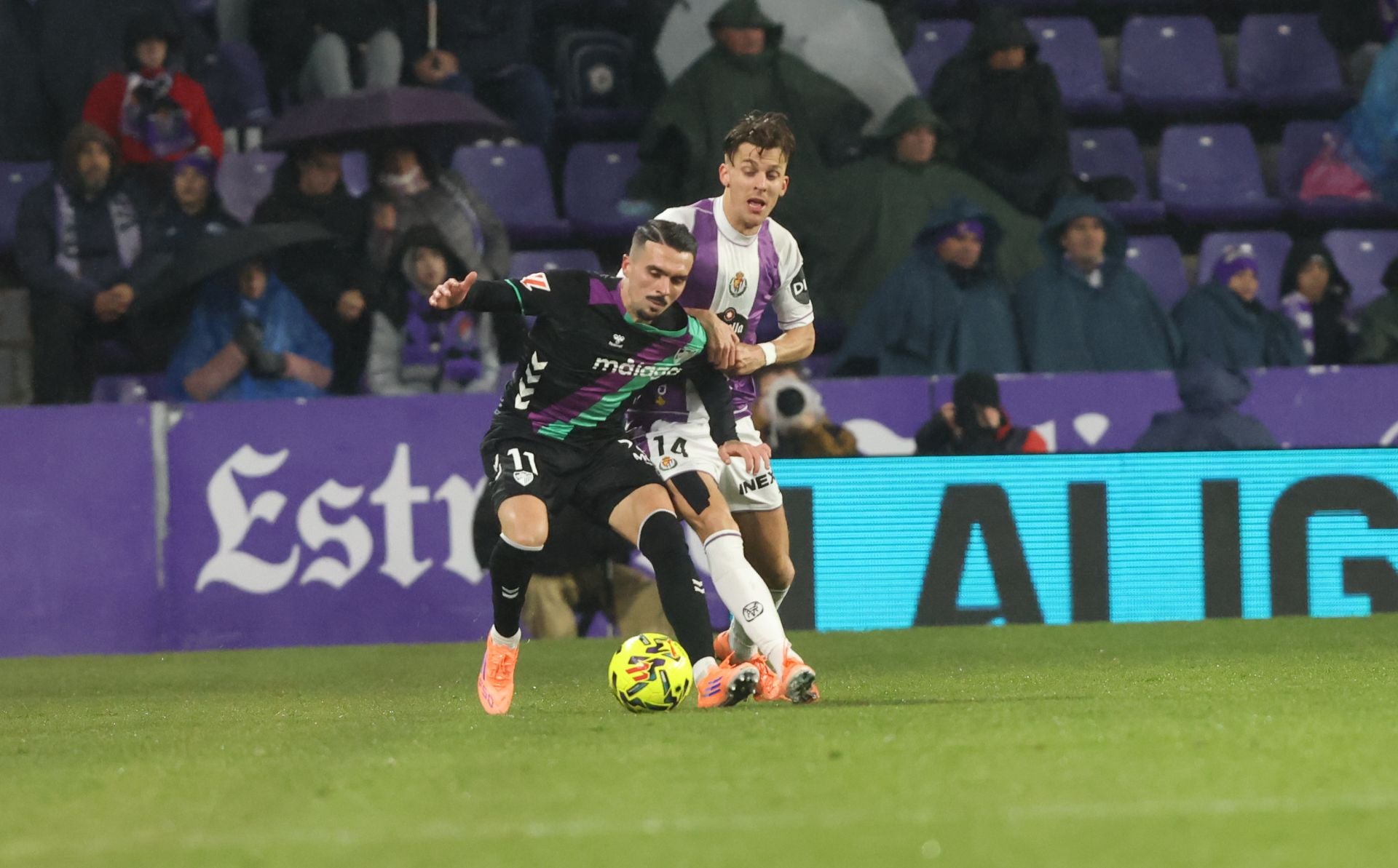 El partido del Real Valladolid contra el Málaga, en imágenes