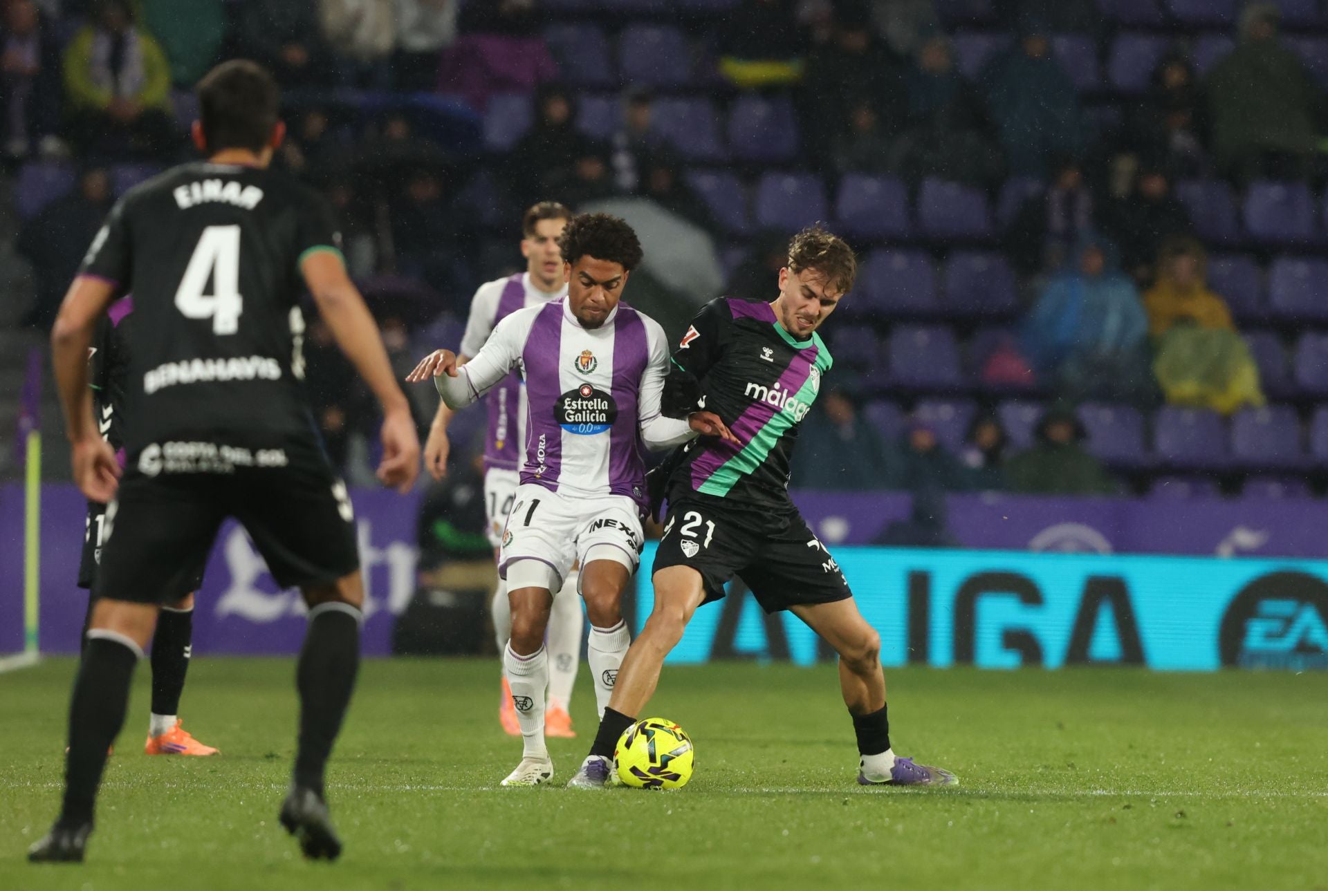 El partido del Real Valladolid contra el Málaga, en imágenes