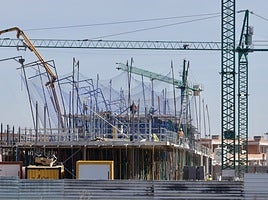 Construcción de viviendas en Valladolid.