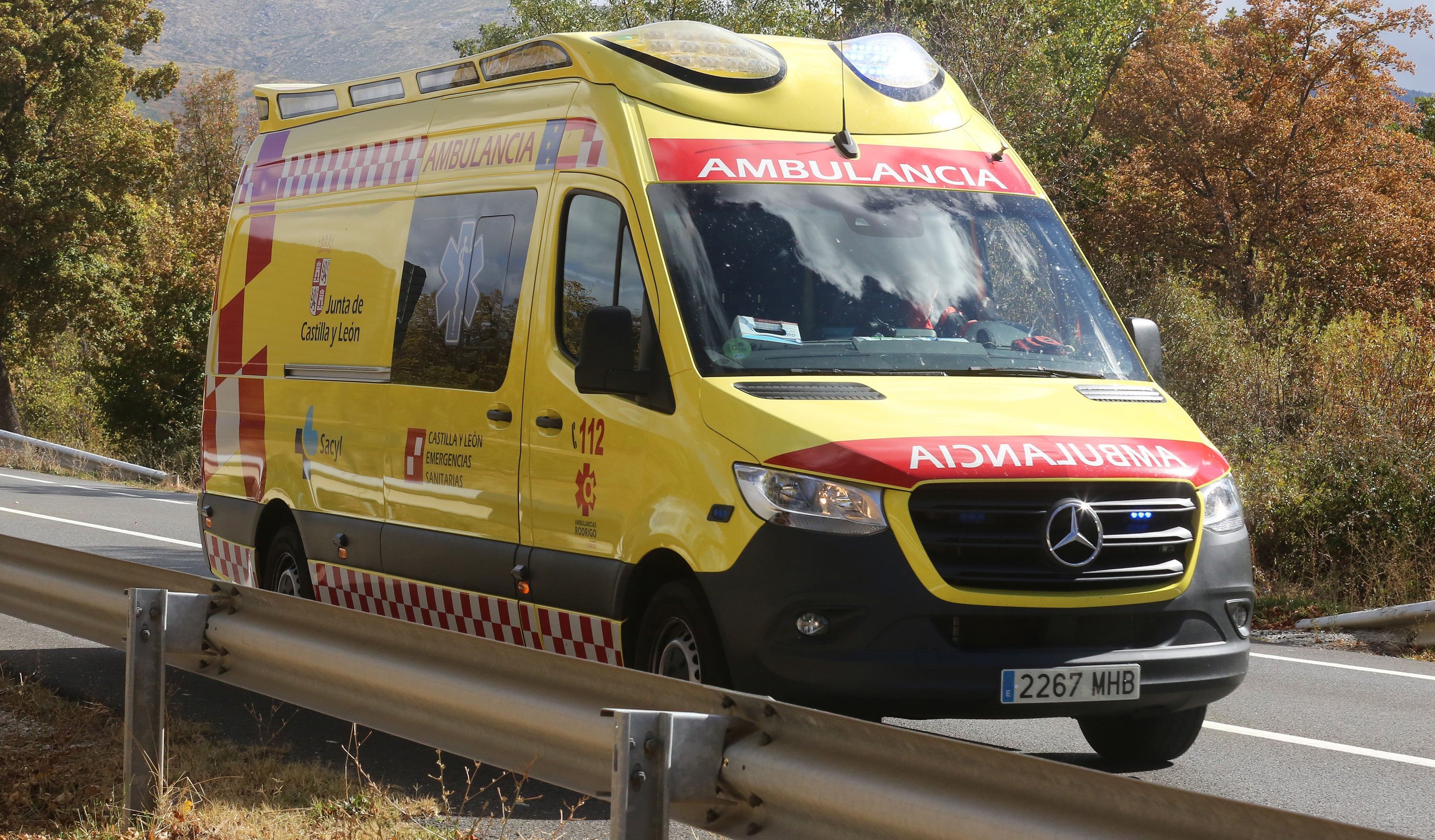 Una ambulancia de Sacyl, en una imagen de archivo.