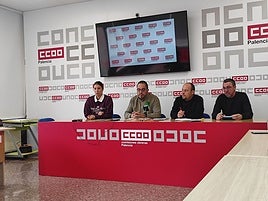 Rueda de prensa de Comisiones Obreras para denunciar la situación de PAM.