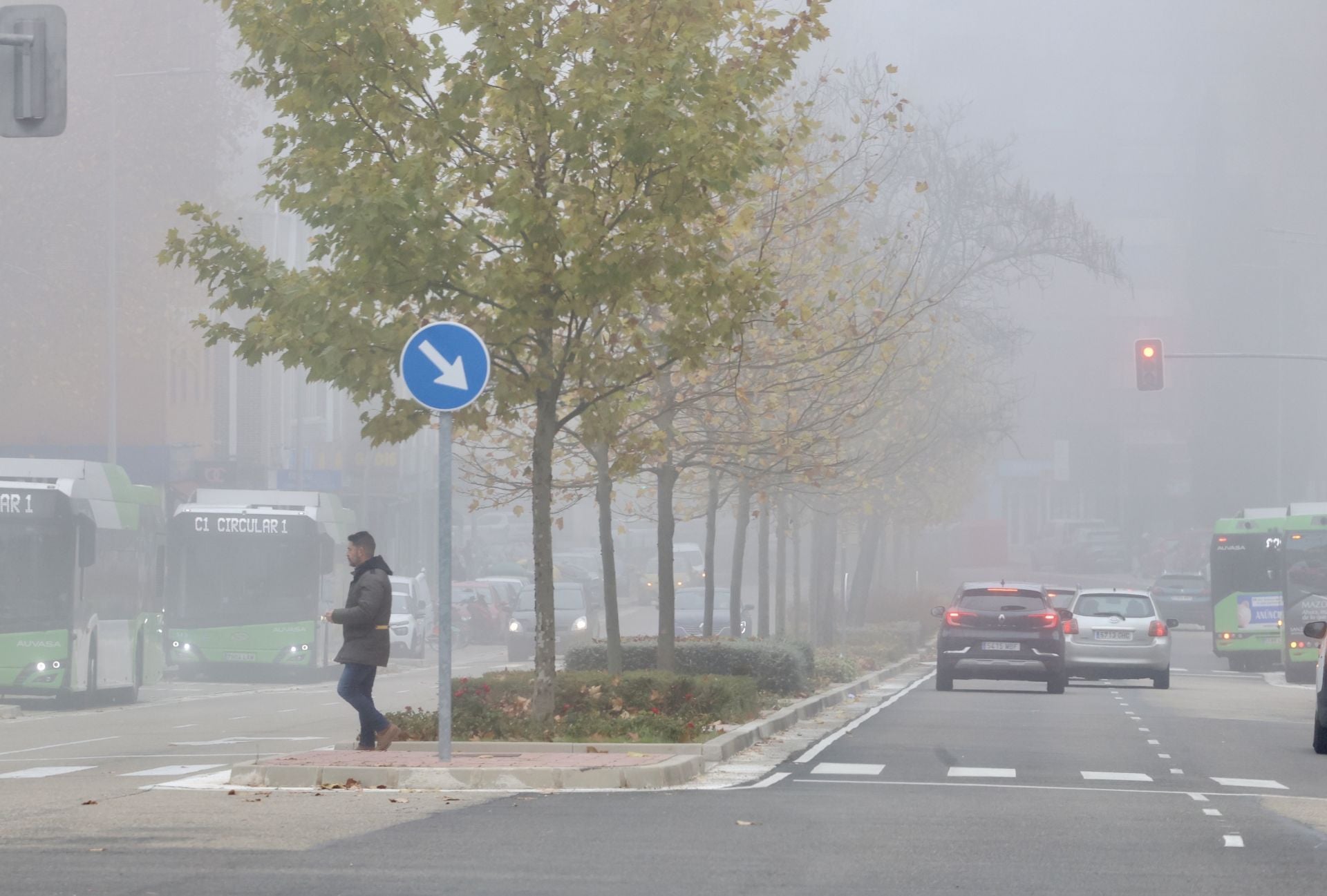 La calle Adolfo Miaja de la Muela, en el barrio de Parquesol