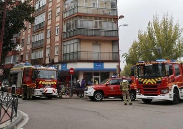 Un incendio en una cocina en plena avenida de Segovia moviliza a Bomberos y Policía